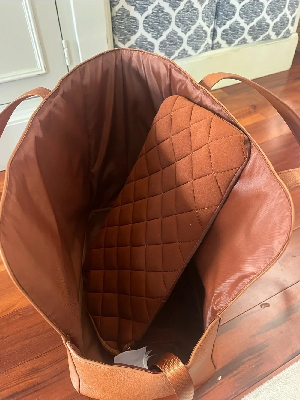 Martha Stewart Cognac Dog Tote Bag Carrier with Front Zip Pocket - NWOT